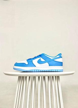 Кросівки 🎬 nike sb dunk low pro white/blue найк сб данк лоу про білі вайт блу голубі