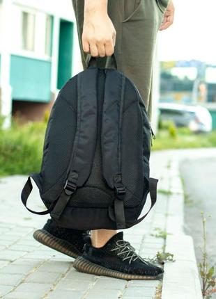 Стильный спортивный мужской рюкзак nike sp черный текстильный городской портфель на 20л с 7 отделами9 фото