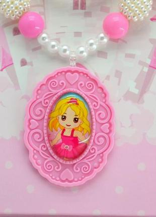 Детское украшения lovely princess розовый набор украшений для девочек детский браслет детское кольцо 4