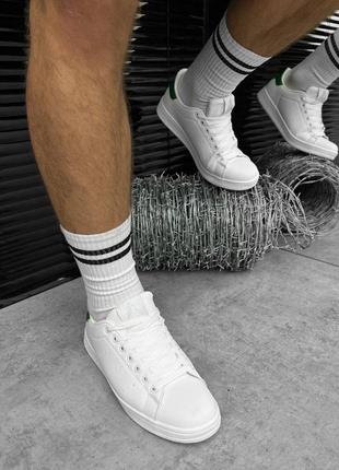 🔴 стильные легкие мужские кроссовки белые белый белоснежные мужские кроссовки кроссовки2 фото