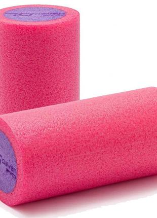 Масажний ролик 7sports гладкий roller epp ro1-30 рожево-фіолетовий (30*15см.)