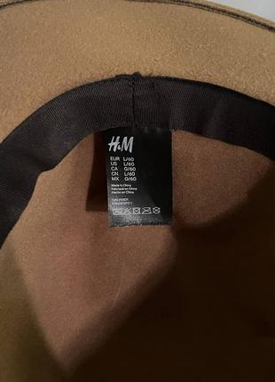 Шляпка на осінь від h&m шляпа коричнева чорний капелюх4 фото