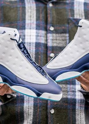 Мужские кроссовки nike air jordan 13 dark powder blue obsidian 413 фото