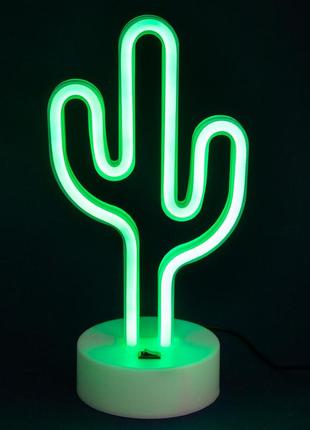 Нічний світильник neon lamp series — нічник cactus