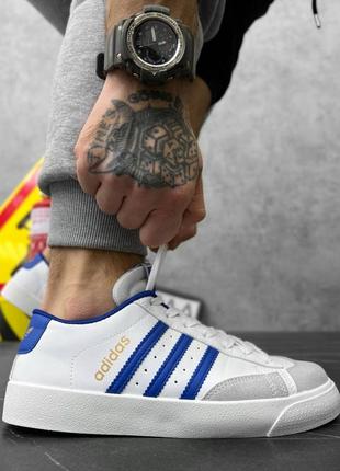 🔴 adidas grant sea! стильні чоловічі кросівки прес шкіра пресс кожа білі білий белые мужчкие кроссовки