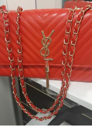 Стьобана сумка кроссбоди, в стилі saint laurent ysl, гаманець, кросбоді, обмен, обмін