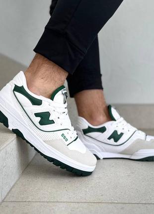 Кроссовки new balance 550 green унисекс