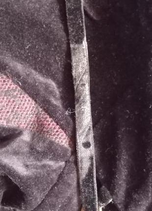 Бархатистая готическая, лолитная юбочка с корсетом4 фото