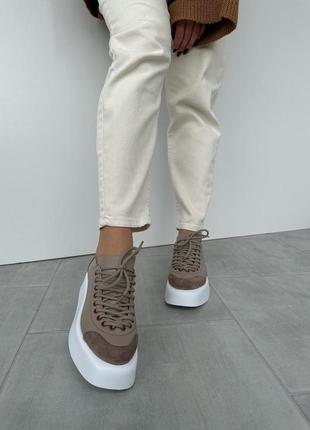 Кросівки на платформі моко