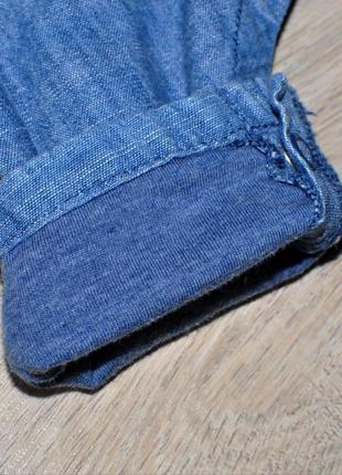 Джинсовый комбинезон next. утепленный комбез джинсы животные классный крутой полукомбинезон4 фото