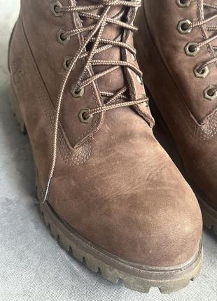 Ботинки кожаные коричневые timberland, 39 размер. оригинал!2 фото