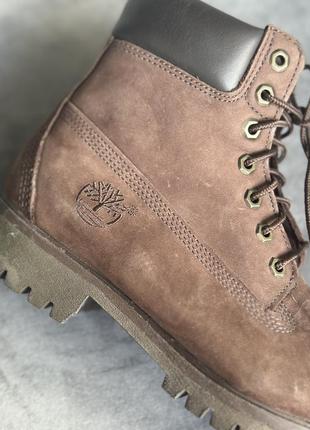 Ботинки кожаные коричневые timberland, 39 размер. оригинал!4 фото