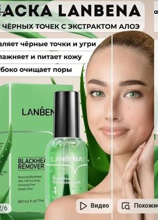 Маска от черных точек с алое lanbena