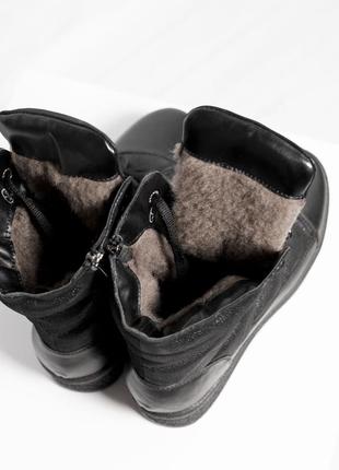 Женские теплые зимние ботинки на шнурке 40 р-р6 фото