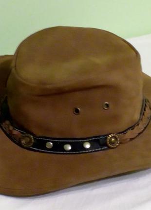 Капелюх ковбойський australia style genuine leather s4 фото