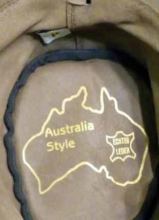Капелюх ковбойський australia style genuine leather s6 фото