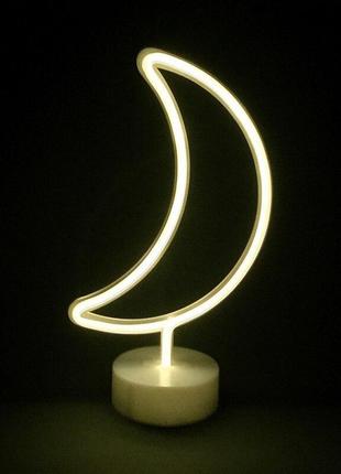 Нічний світильник neon lamp series — нічник moon від магазину shopping lands