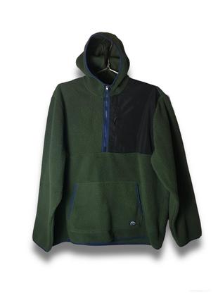 Mountain and isles 1/2 zip fleece anorak hoodie oversize sherpa jacket шерпа outdoor анорак street wear