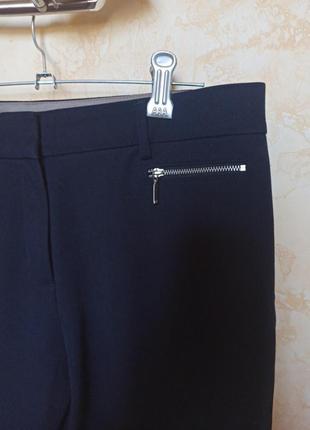 Красивые брюки вискоза эластан тёмно-синего цвета2 фото