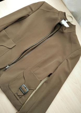 Жакет куртка курточка цвет хаки6 фото