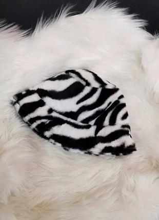 Женская шапка-панама зебра (zebra), wuke one size1 фото