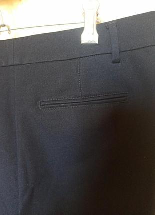 Красивые брюки вискоза эластан тёмно-синего цвета6 фото