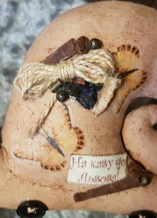 Сувенирная кофейная игрушка улитка