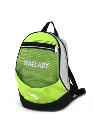 Дитячий маленький рюкзак wallaby 152 салатовий1 фото