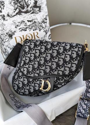 Dior сумка седло текстиль