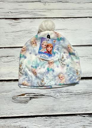 Шапка детская осенняя на девочку шапочка на осень на флисе фрезен холодное сердце эльза1 фото