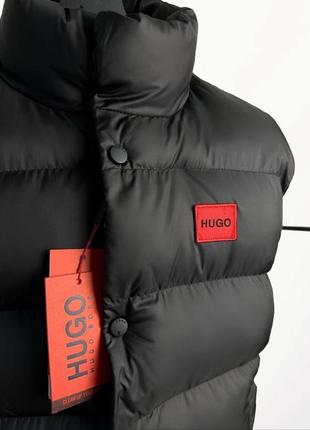 Оригинальная чёрная жилетка безрукавка hugo boss чорна оригінальна жилетка hugo boss