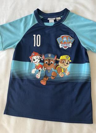 Футболка щенячий патруль собачий paw patrol для мальчика 5 6 7 8 9 лет1 фото