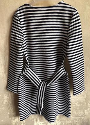 Платье в полоску primark 5-6 лет с поясом