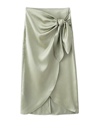 Zara, шелковая, юбка, юбка3 фото