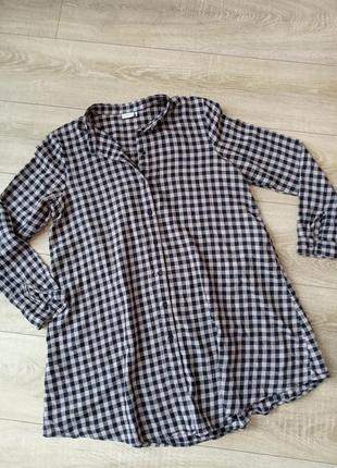 Рубашка длинная коттон