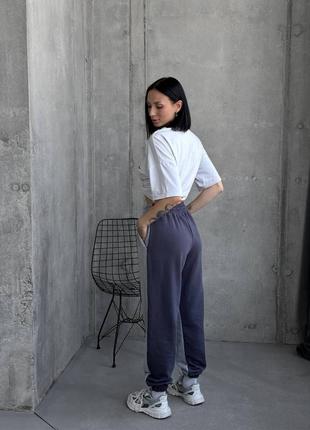 Стильні круті двокольорові штани джогери5 фото