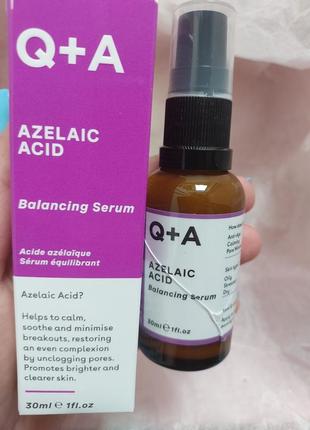 Сироватка з азелаїновою кислотою q+a azelaic acid balancing serum