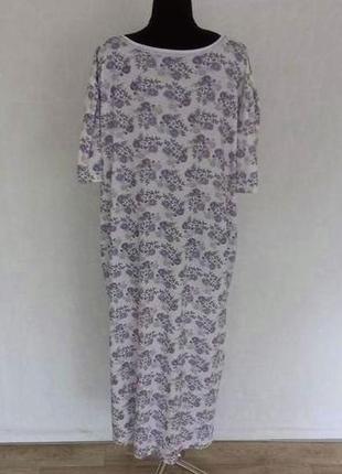 Ночная рубашка х/б трикотаж батал 6xl 60p.3 фото