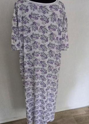 Ночная рубашка х/б трикотаж батал 6xl 60p.4 фото