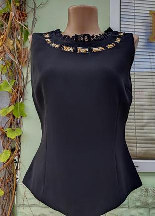 Длинная юбка черного цвета большого размера.kapris7 фото