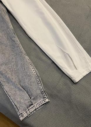 Джинсы мом bershka двухцветные3 фото