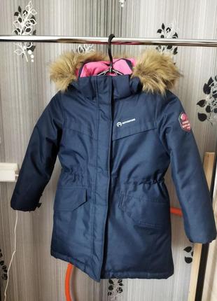 Куртка -пальто в виде новой (холодной зимы -30 )