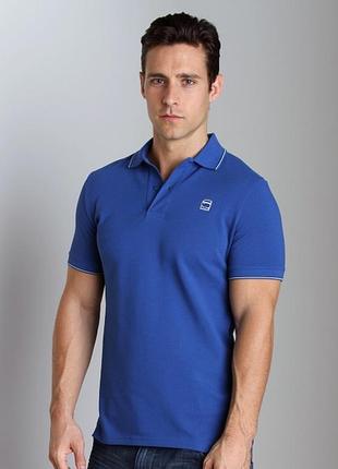 Мужское премиальное поло, футболка g-star raw, размер m2 фото