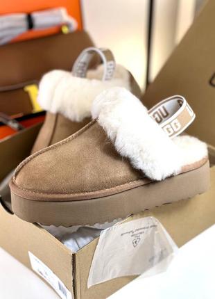 Женские зимние тапочки мюли угг угги ugg