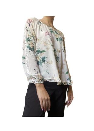 Блуза в цветочный принт3 фото