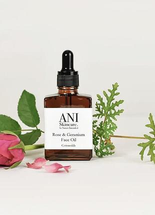 Олія для обличчя ani skincare rose and geranium face oil
