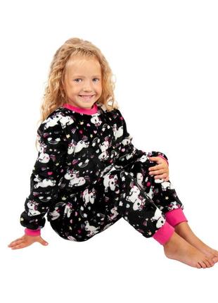 Махрова піжама з єдинорогом, махровая пижама с единорогом, гарна піжама махрова, махровая пижма плюшевая, махрова піжама для дівчат2 фото