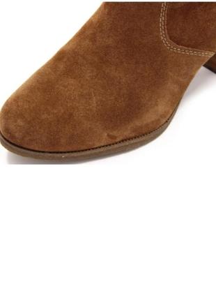 Замшеві високі демісезонні/ осінні / весняні чоботи на товстих підборах tamaris touch it feel soft  36-37 розмір6 фото