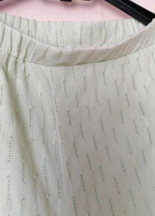 Літні шорти з бавовняної тканини вишивка прошва повноміри з кишенями  летние шорты из хлопковой ткан3 фото
