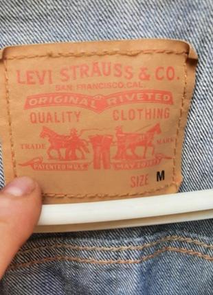 Мужская джинсовая куртка levi strauss.2 фото